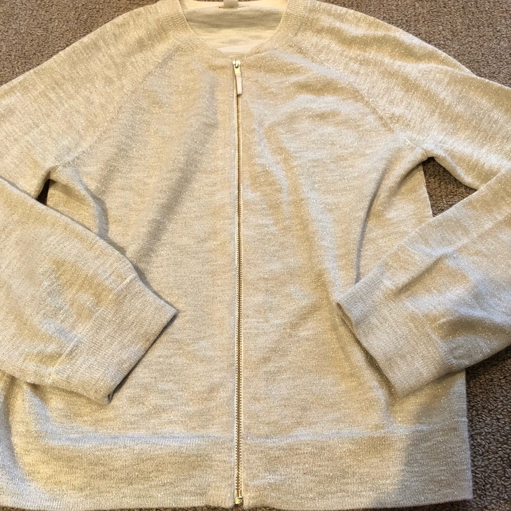 J. Crew Gold Cardigan